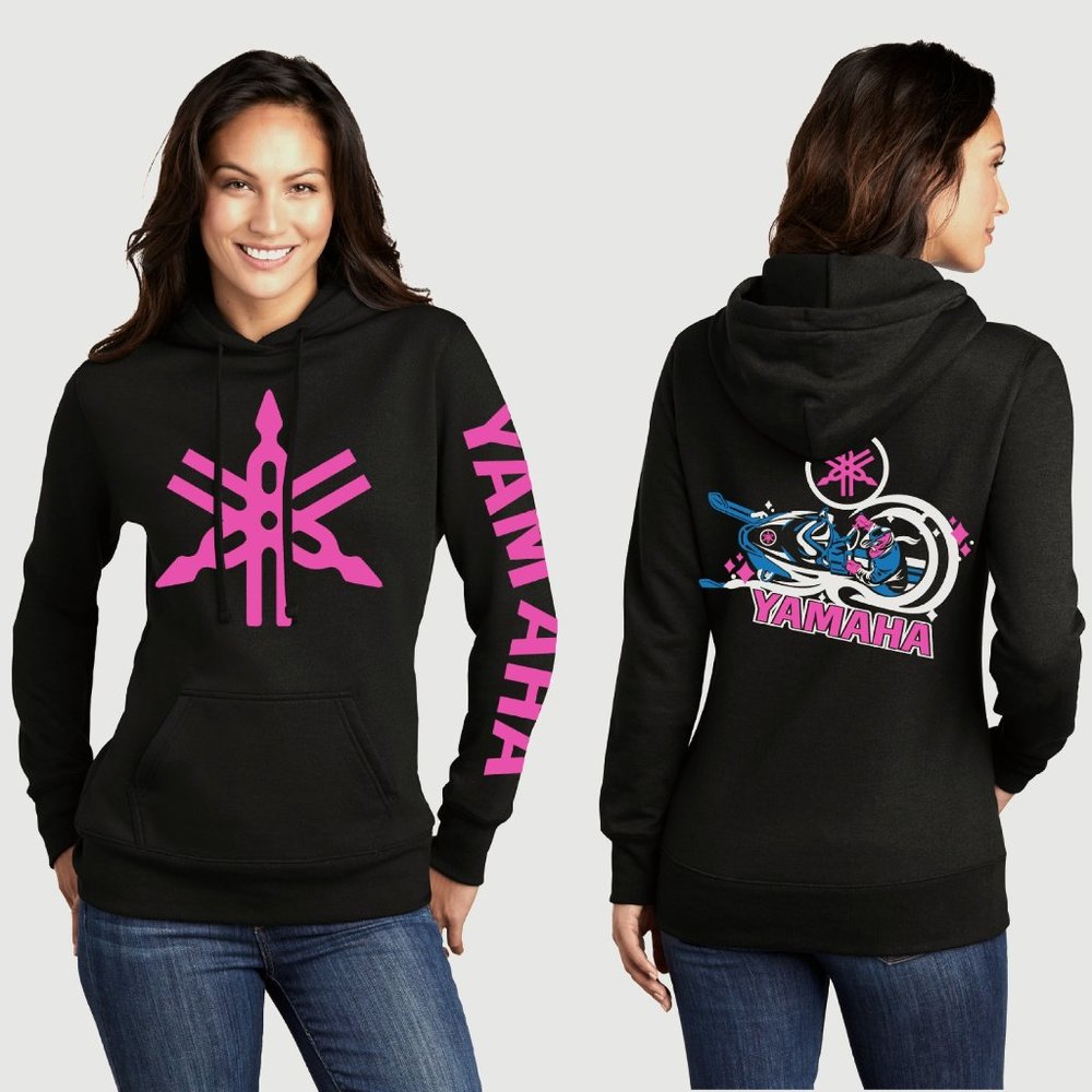 Ladies Yamaha Hoodie Sled Snowmobile UTV ATV Ski-doo Arctic Cat Polaris NEON NWT